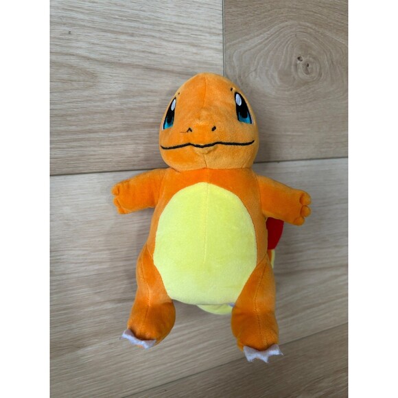Pokémon Charmander Plush Stuffed Animal Toy Fire Starter Orange Yellow 9" - Picture 1 of 5